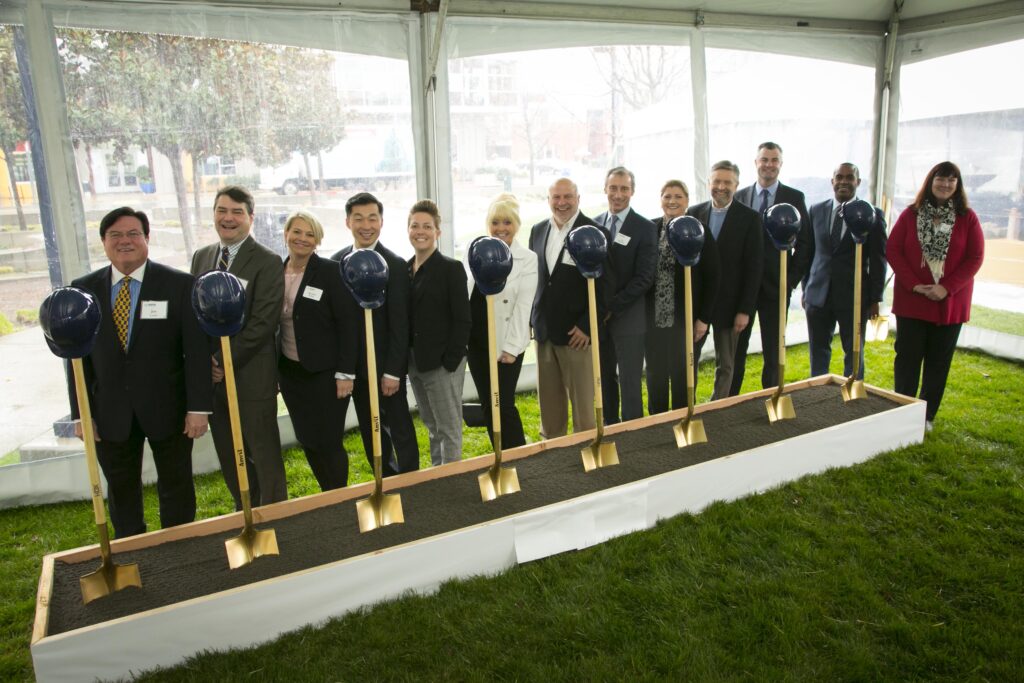 Groundbreaking at the green