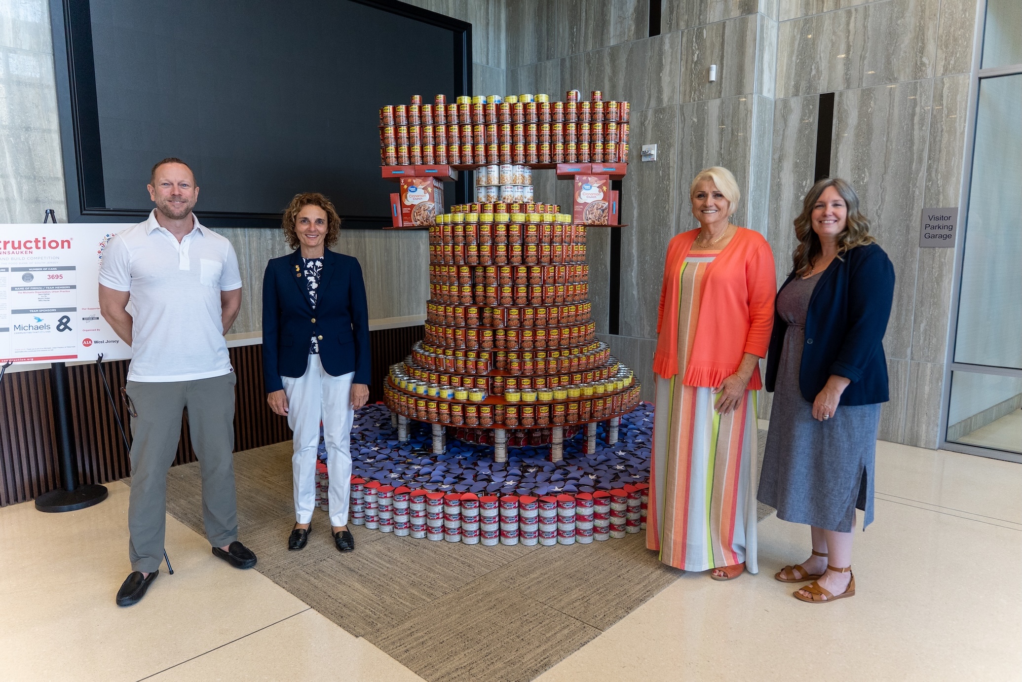 Canstruction canned goods