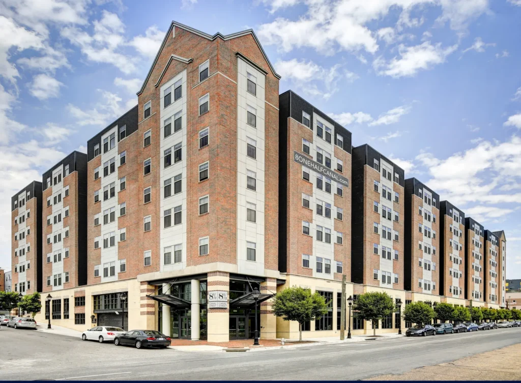 Photo showing exterior of 8/12 Canal street building