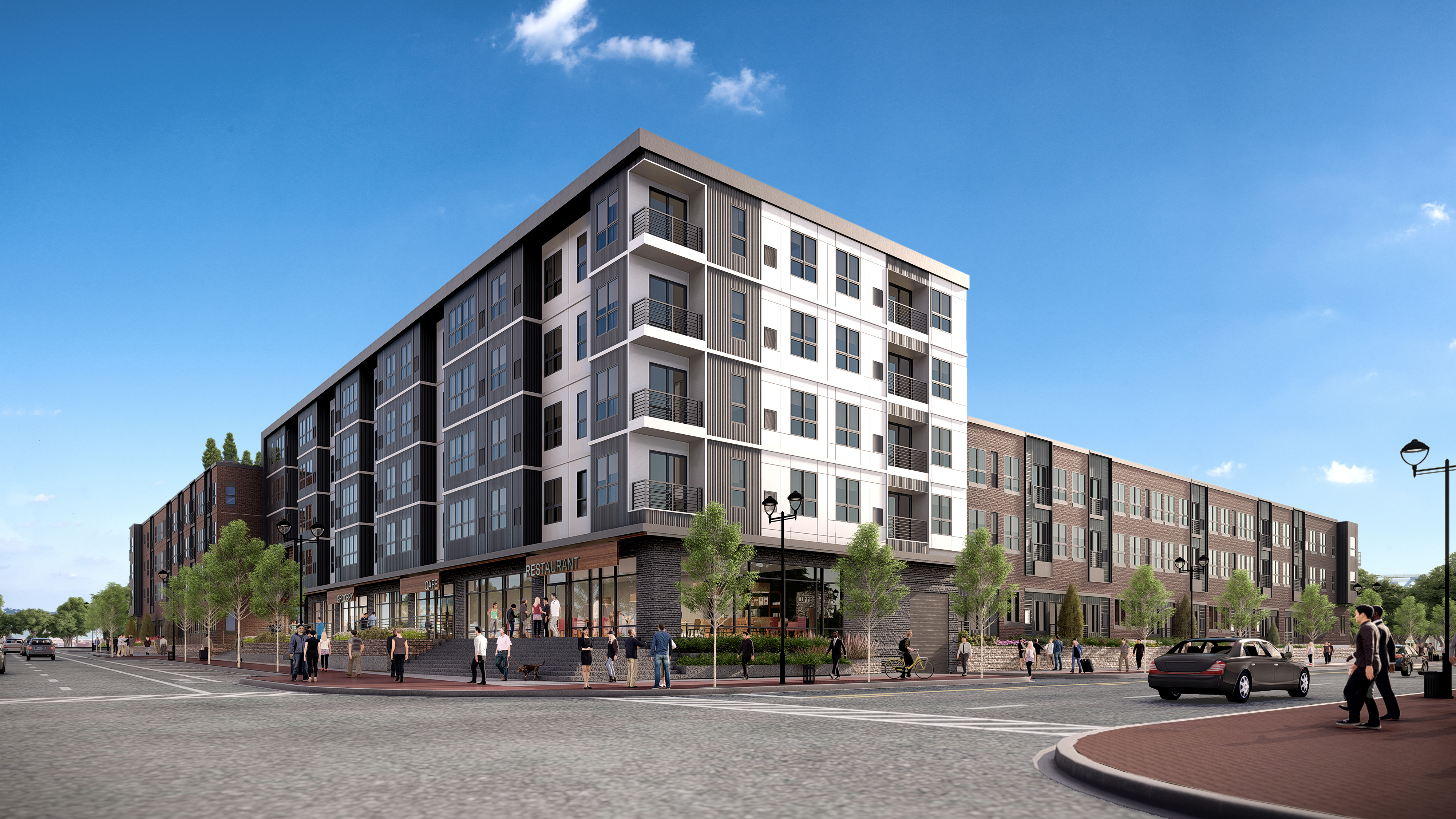A rendering of 11 Cooper, Camden’s newest mixed-use building offering new market-rate apartments in the City. Image courtesy of The Michaels Organization. 